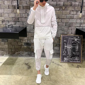 ชุดวอร์มสะท้อนแสงแบบมีฮู้ดสำหรับคู่รักชายหญิง ปี 2024 ขายส่ง ชุดลำลองสไตล์ฮิปฮอปสตรีทแวร์ ชุดกีฬา  รับสั่งทำ - Product Image 5