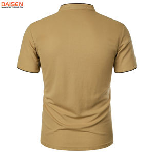 Polo pour homme 100% coton, manches courtes, patte de boutonnage, coupe ajustée décontractée, t-shirt uni, vente en gros, OEM, vêtements personnalisés avec logo - Product Image 2