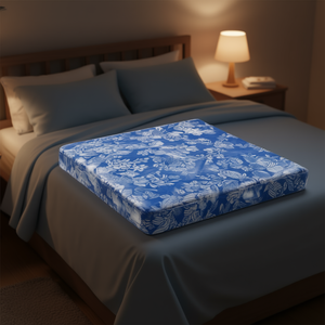 Drap plat en coton imprimé 150x200 cm, toutes saisons, lavable, pour une nuit de sommeil confortable - Product Image 3