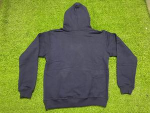 Sudadera con capucha de algodón lisa para hombre, 420 gsm, con logotipo y etiquetas personalizadas, fabricante de sudaderas con capucha de gran venta. - Product Image 4