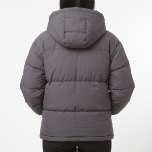 Chaqueta Acolchada de Invierno para Mujer Hawk Eye, con Capucha, Cierre Completo, Corte Regular, Color Sólido, Relleno de Poliéster - Product Image 2