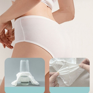 Paquete de bragas desechables de algodón para mujer al por mayor, ropa interior transpirable para viajes, maternidad, posparto y hospital - Product Image 3