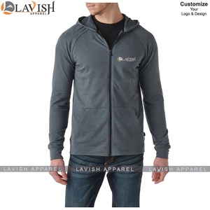 เสื้อสเวตเตอร์มีฮู้ดสำหรับผู้ชาย, เสื้อกันหนาวขนแกะมีซิปและโลโก้ตามสั่งเป็นมิตรกับสิ่งแวดล้อม - Product Image 5