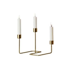 ILAHI's Vintage <b>Brass</b> Handmade Tapered <b>Candlestick</b> <b>Holder</b> Embossing Printing Design 1 Color High Quality Heat Resistant - Product Image 2