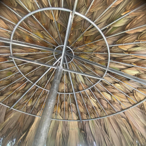 Authentic Vietnam Foldable Thatch Palm Umbrella Cover 1.8m 2.1m 2.6m For Tropical Patio Styling From 99 Gold Data - Product Image 1