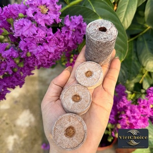 Discos Redondos de Turba de Coco Comprimida Ecológica Vietchoice para Cultivo de Plantas y Germinación de Semillas con Alta Retención de Agua - Product Image 4
