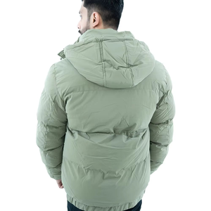 เสื้อแจ็คเก็ตพัฟเฟอร์ผ้าใหม่คุณภาพดีพิมพ์โลโก้ตามสั่ง เสื้อโค้ทกันหนาวสำหรับผู้ชาย เสื้อแจ็คเก็ตขนเป็ดสั่งทำพิเศษ - Product Image 3