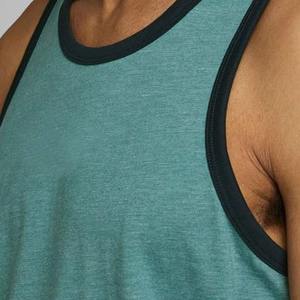 เสื้อกล้ามผู้ชายสีเขียวอมฟ้า ยี่ห้อ Index Apparel แบบไม่มีแขน คอกลม ผ้าถัก ระบายอากาศได้ดี สไตล์ลำลอง สปอร์ต - Product Image 4