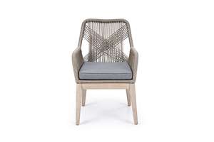 Chaises de jardin modernes en osier – Mobilier d'extérieur durable et écologique pour repas, design gaufré, non pliables, pour parcs et hôtels - Product Image 2