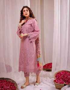 Venta Directa de Fábrica: Conjunto Salwar Kameez para Mujer con Bordado de Encaje y Cremalleras, 100% Algodón, Tela Lawn, Ropa Casual para Fiesta, Secado Rápido - Product Image 5