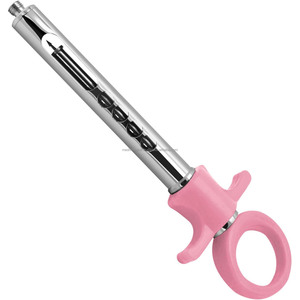 Seringue dentaire auto-aspirante 1,8 ml en acier inoxydable, manuelle, réutilisable, avec poignée en plastique rose, 1 anneau, instruments chirurgicaux dentaires - Product Image 4