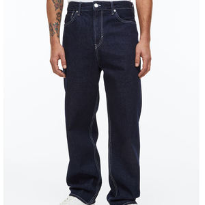 Jeans de Mezclilla para Hombre de Alta Calidad, Estilo Casual Vintage Lavado, Corte Recto, Ajustado, Listos para Otoño/Invierno, Disponibles al por Mayor - Product Image 1
