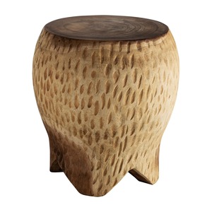 Natural Wood Accent Stool <b>Rustic</b> Side Table Handmade Solid Timber Furniture for Hotel Resort Villa - Product Image 6