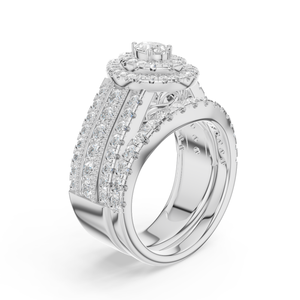Anillo de Compromiso con Diamante Sintético Cultivado en Laboratorio, Corte Brillante, Color E, Certificado EGL, Plata 925, Lujoso para Bodas y Fiestas - Product Image 2