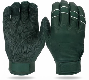 Customizable Color Leather Batting Gloves Ambidextrous <b>Hook</b> & Loop Closure Adult Training Eco-Friendly Breathable Durable - Product Image 6