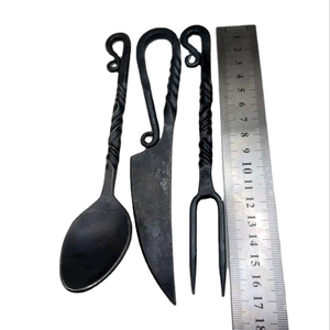 Medieval <b>Cutlery</b> Set Decorative <b>Vintage</b> Flatware Collection Stainless Steel Dining Knife Fork Spoon Set Suitable For Weddings - Product Image 6