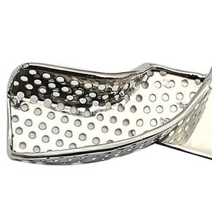 Dentadura Ortodoncia Autoclavable 2 piezas Bandeja de impresión dental lateral 5 tamaños Bandeja de acero inoxidable Impresión de acero inoxidable - Product Image 4