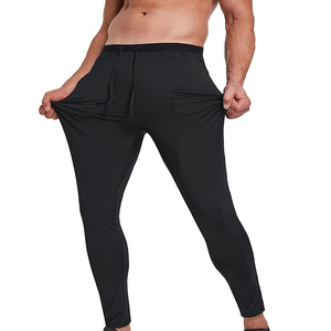 Pantalones Deportivos de Algodón Orgánico para Hombre, Nuevo Modelo 2026, Tejido Ecológico Único, Cintura con Cordón Ajustable, Logotipo Personalizado ODM, la Mejor Calidad - Product Image 3