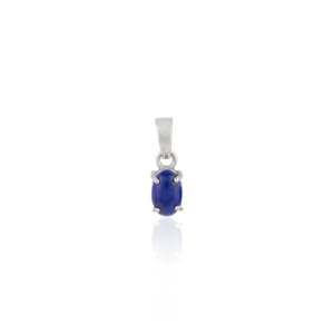 18K Gold Plated <b>Lapis</b> <b>Lazuli</b> & Diamond Geometric Jewelry Set - Product Image 5