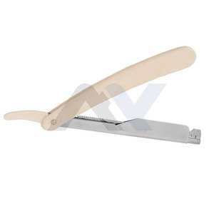 Professional Barber Razors Manufacturer Shaving Supplier <b>Slide</b> Lock Barber Shaving Razors Stainless Steel <b>Plastic</b> Handle Razors - Product Image 3