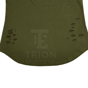 Camiseta de Verano para Hombre, Nuevo Diseño, Manga Corta, Estilo Desgastado, Último Diseño, Color Personalizado - Product Image 5