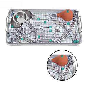 โรงงานอุปกรณ์ผ่าตัดแอสทริน ขายส่งชุดผ่าตัดกระดูกศีรษะ 11 ชิ้น ชุดเครื่องมือผ่าตัดระบบประสาทแบบแมนนวล ทำจากสแตนเลส ทนทาน มาตรฐาน MOL - Product Image 3