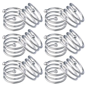 Ensemble d'anneaux de serviette en fer de qualité supérieure, durables, style américain, décoration de table pour mariage, accessoires de fête - Product Image 3