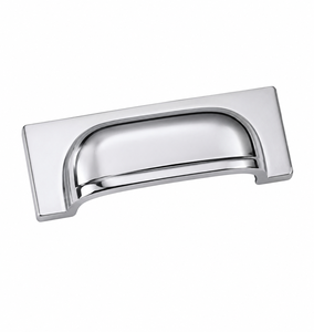 Premium Solid Brass Modern Finish Cabinet <b>Pulls</b> 105mm <b>Drawer</b> Cup Handle Omg Industries CH-047 1 Year Warranty Easy Installation - Product Image 1