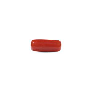 Natural Red Coral Loose Gemstone 7.2 Carat Cabochon High Quality for Fine Jewelry - Product Image 2