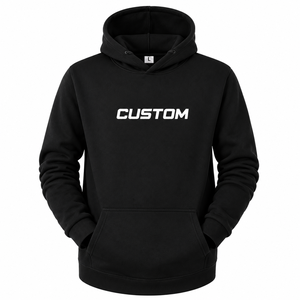 Sweat à capuche unisexe personnalisé vierge, doublé, respirant, imperméable, en polyester/coton, polaire d'hiver, broderie et impression OEM - Product Image 5