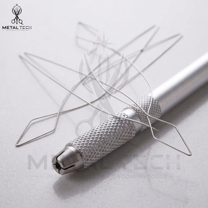 Wholesale Stainless Steel Holder Micro Ring Hair Extension Loop <b>Needle</b> Pulling Wire <b>Threader</b> Barber Accessories Tool Kit - Product Image 5