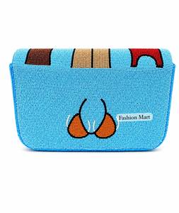 Pochette de soirée perlée faite à la main avec rabat élégant – Accessoire de fête tendance - Product Image 3