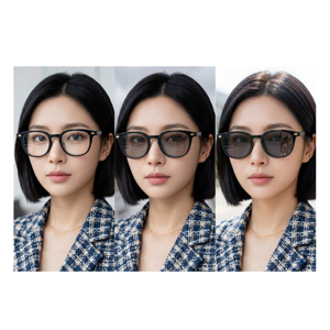 Softgle Change Edition Photochromic <b>Glasses</b> Premium Style Indoor and Outdoor UV and Blue Light Blocking Transition Lens - Product Image 3