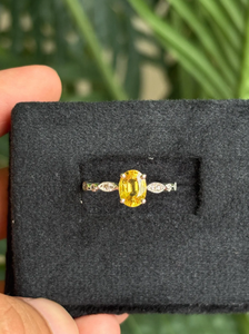 <b>Emerald</b> Cut Topaz Engagement <b>Ring</b> 925 <b>Silver</b> Prong Setting Classic Women's Jewelry - Product Image 5