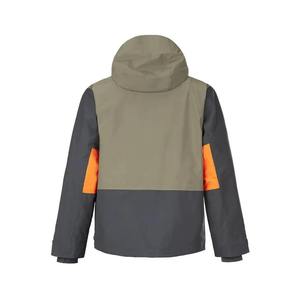 Blouson bomber imperméable pour homme, coupe classique, en polyester, avec blocs de couleur, fermeture éclair, idéal pour l'hiver et les occasions décontractées - Product Image 2