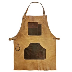High Quality Buffalo Leather BBQ <b>Apron</b> Custom Size Waterproof Kitchen Use <b>Apron</b> Heat Resistant Welding <b>Work</b> <b>Apron</b> - Product Image 6