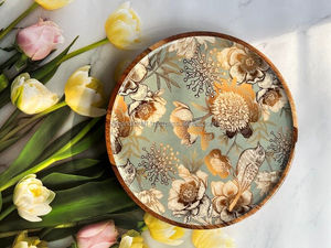 Bandeja de madera Rectangular personalizada más vendida, bandeja de servicio, esmaltado decorativo hecho a mano, reciclable, Ramadán sostenible - Product Image 5