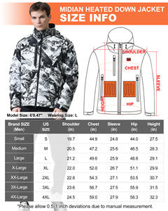 Veste chauffante d'hiver pour homme et femme, alimentée par batterie USB, contrôle intelligent de la température, veste chauffante pour l'extérieur - Product Image 6