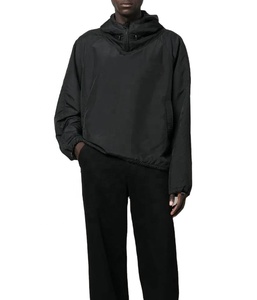 Veste coupe-vent imperméable à capuche en nylon froissé style vintage, respirante et résistante à l'eau, pour activités de plein air - Product Image 3