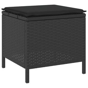 Set da Pranzo da Giardino in Polyrattan Nero per 4 Persone, Resistente alle Intemperie, Arredamento da Esterno in Stile Contemporaneo - Product Image 6