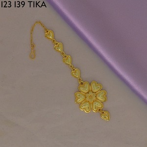MIJ arabic style gold maang tika forehead jewelry for women imitation bridal maang <b>tikka</b> Dubai Jewelry premium arabic <b>Jewellery</b> - Product Image 1