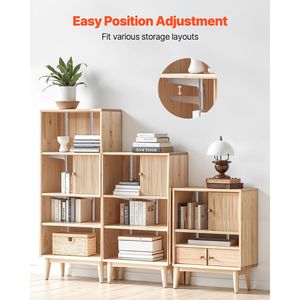 Sistema di scaffalature a parete verticale a slot singolo per carichi pesanti da 39 pollici, confezione da 10 pilastri per scaffali e 40 viti incluse - Product Image 2