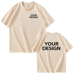 T-shirts en coton pour hommes et femmes, impressions personnalisées, vêtements décontractés amples, personnalisez votre logo - Product Image 5