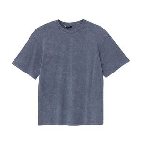 เสื้อยืด100% โอเวอร์ไซส์ผ้ากรดสำหรับผู้ชายเสื้อยืดลำลองทรงหลวมใส่ได้ทุกวันเสื้อยืดแฟชั่นสำหรับผู้ชาย - Product Image 1