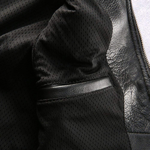 OEM High-Ranking Men's Technical Leather Body <b>Warmer</b> - Modern Perforated Design for Global Export - Product Image 6