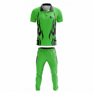 Unisex <b>Cricket</b> Jersey Set Printed Sublimated <b>White</b> Black Red Striped Breathable Polyester Full Sleeve Elastic Waist Pants Bulk - Product Image 3
