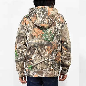 เสื้อฮู้ดดี้ปักลายพรางลายต้นไม้สำหรับผู้ชาย ฤดูหนาว ทำจากโพลีเอสเตอร์ 100% คุณภาพสูง ขายส่ง - Product Image 5