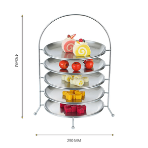 Professional <b>3</b> <b>Tier</b> Dessert Cupcake Pastry Candy Display Round <b>Cake</b> Rack Display Holder for Birthday Party - Product Image 6