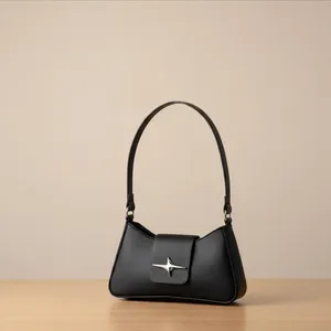 Royaa Vintage <b>Small</b> Shoulder Bag Women Soft Genuine Leather Underarm <b>Purse</b> Minimalist Classic Crossbody Handbag Water - Product Image 1