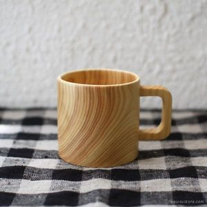 Wooden Wine Glass Handcrafted Olive Wood Drinking Cup Eco Friendly <b>Drinkware</b> for Home Party - Product Image 2